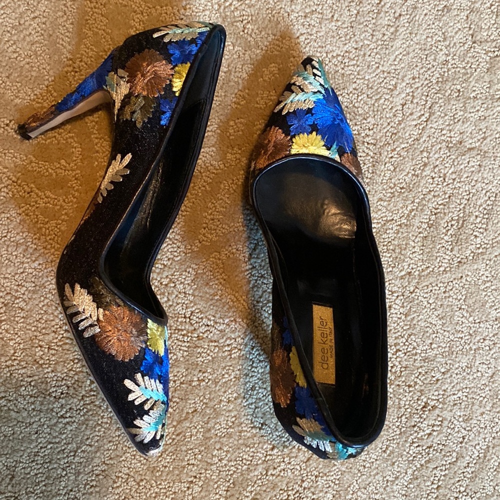 Dee Keller Embroidered Pumps